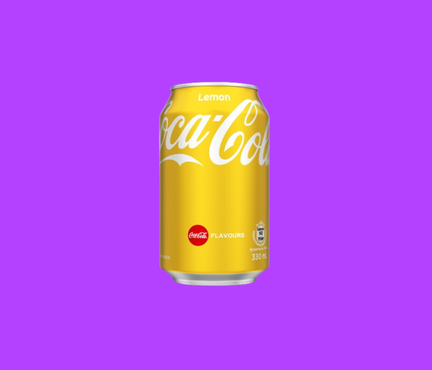 Coke Lemon Flavor Can