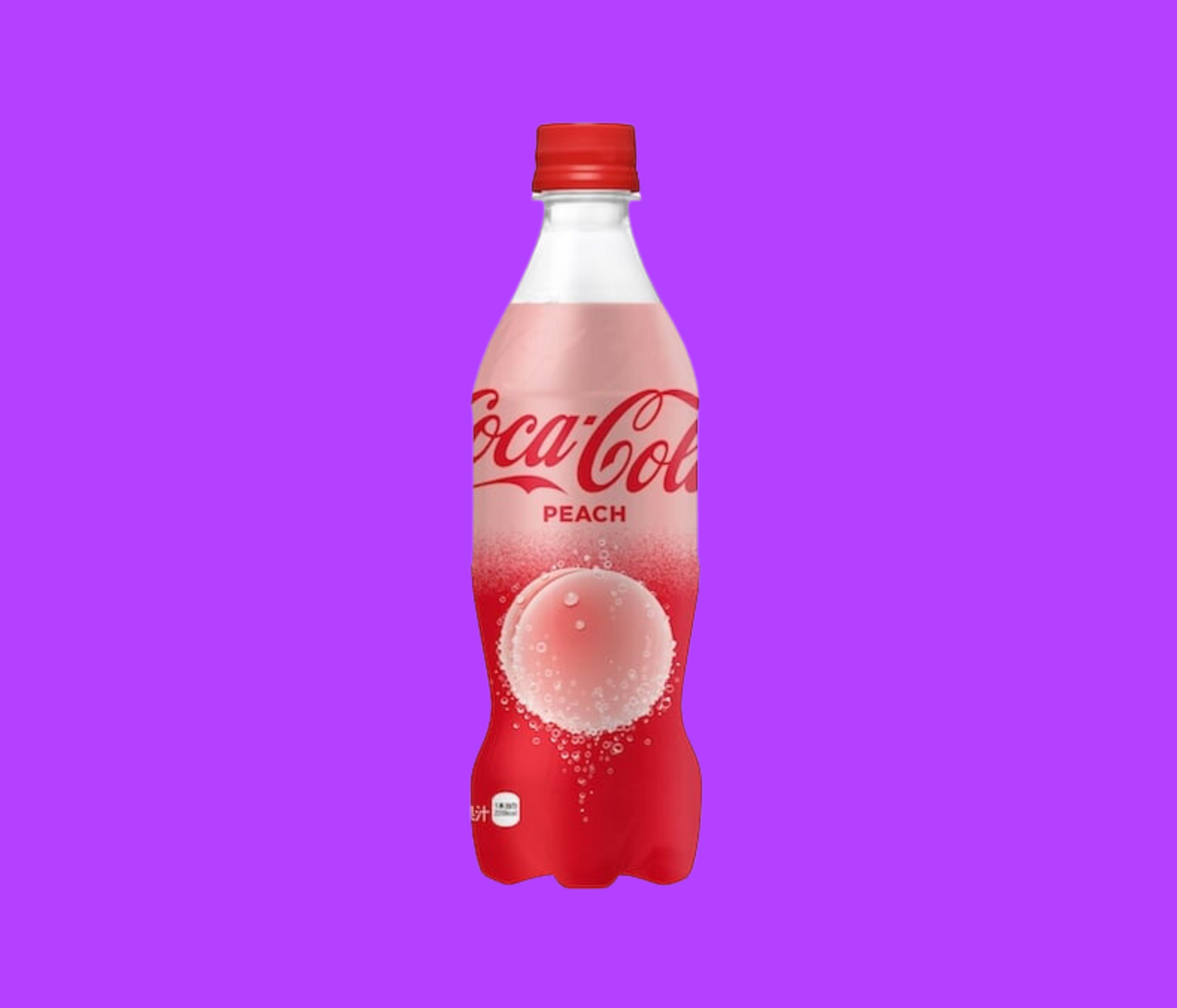 Coke Peach Flavor Bottle