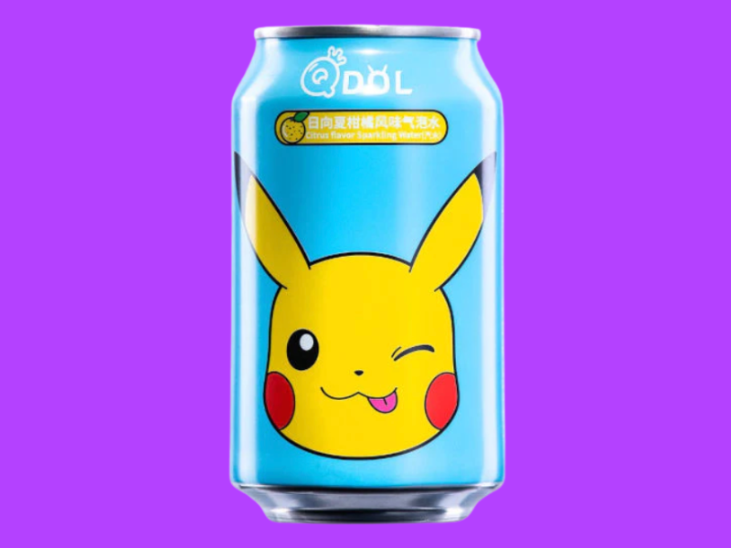 Pokemon Pikachu Citrus Flavor Sparkling Water